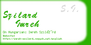 szilard imreh business card